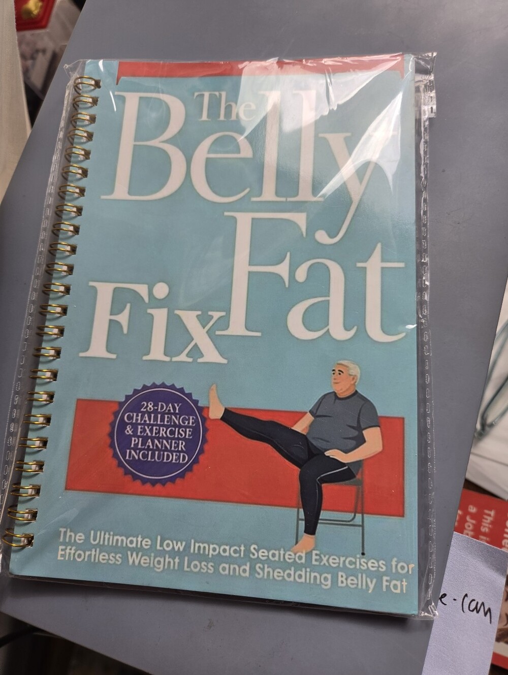 Belly Fat Excercise Spiral Notebook
